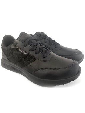 SKECHERS Work Women’s Utility Shoes Slip Resistant Black Size 7.5 SN 108001